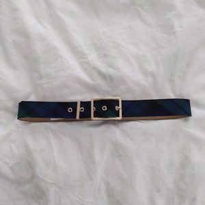 Plaid Talbots Belt Dark Vintage Accessories